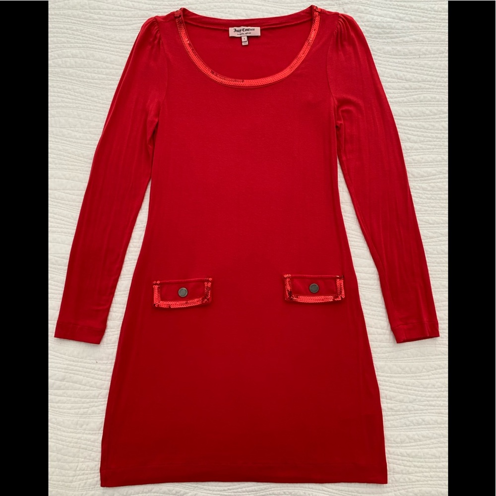 Dress, Juicy Couture, size S, color red